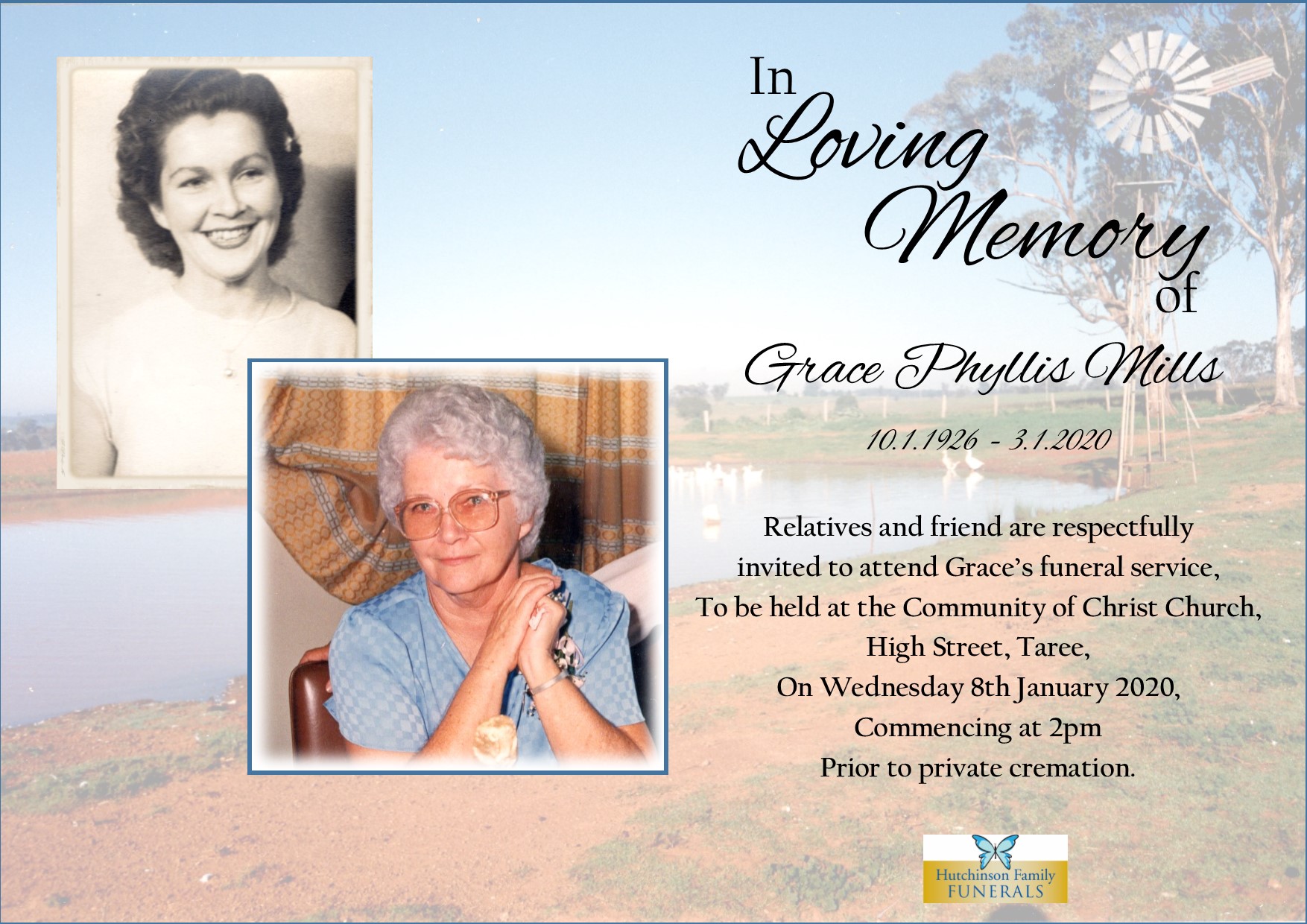 Funeral Notices | Taree | Hutchinson Family Funeral